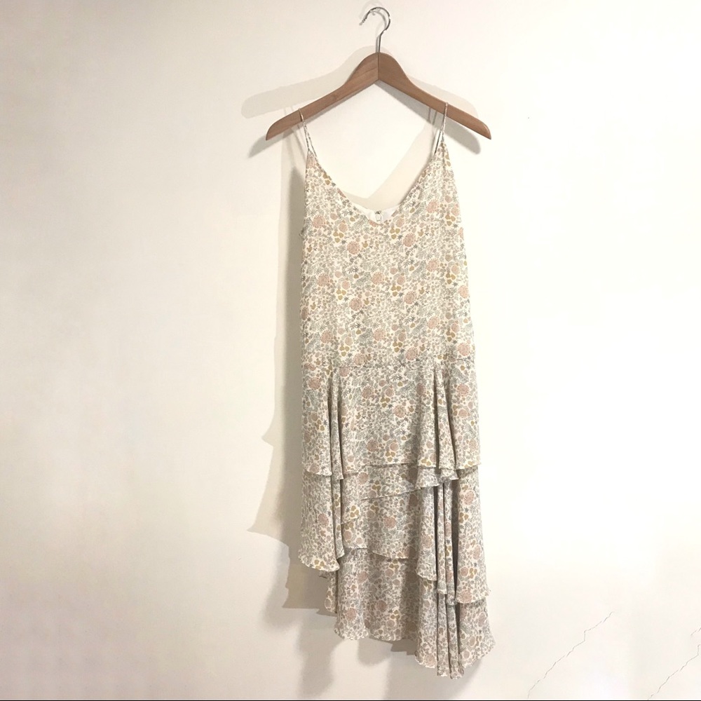 Prose & Poetry Floral Dress With Tiered Skirt